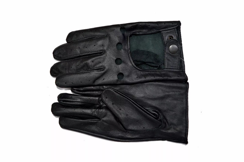 New Retro Real Leather Mens Ladies Winter Driving Mechanical Fashion Gloves