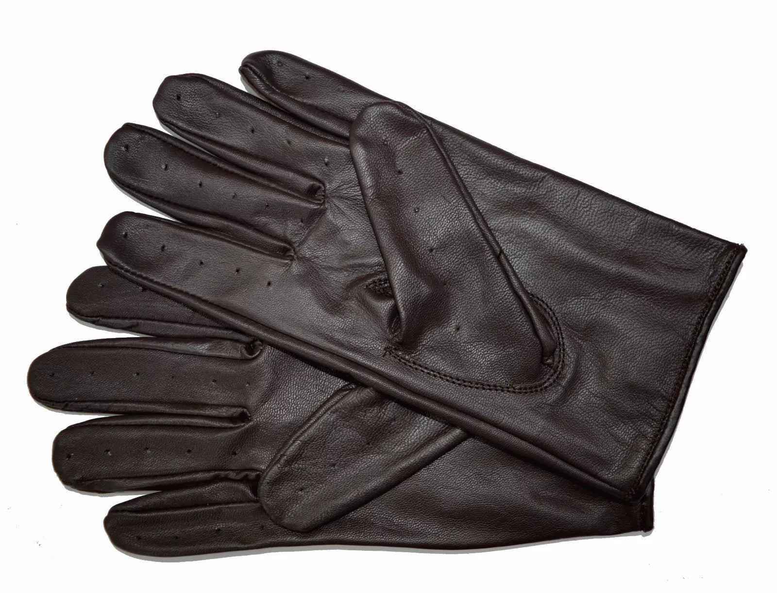 New Retro Real Leather Mens Ladies Winter Driving Mechanical Fashion Gloves
