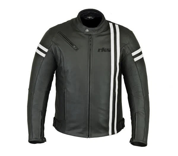 Rksports Speed-2 Mens Fashion Leather Motorcycle Motorbike Jacket with Armour