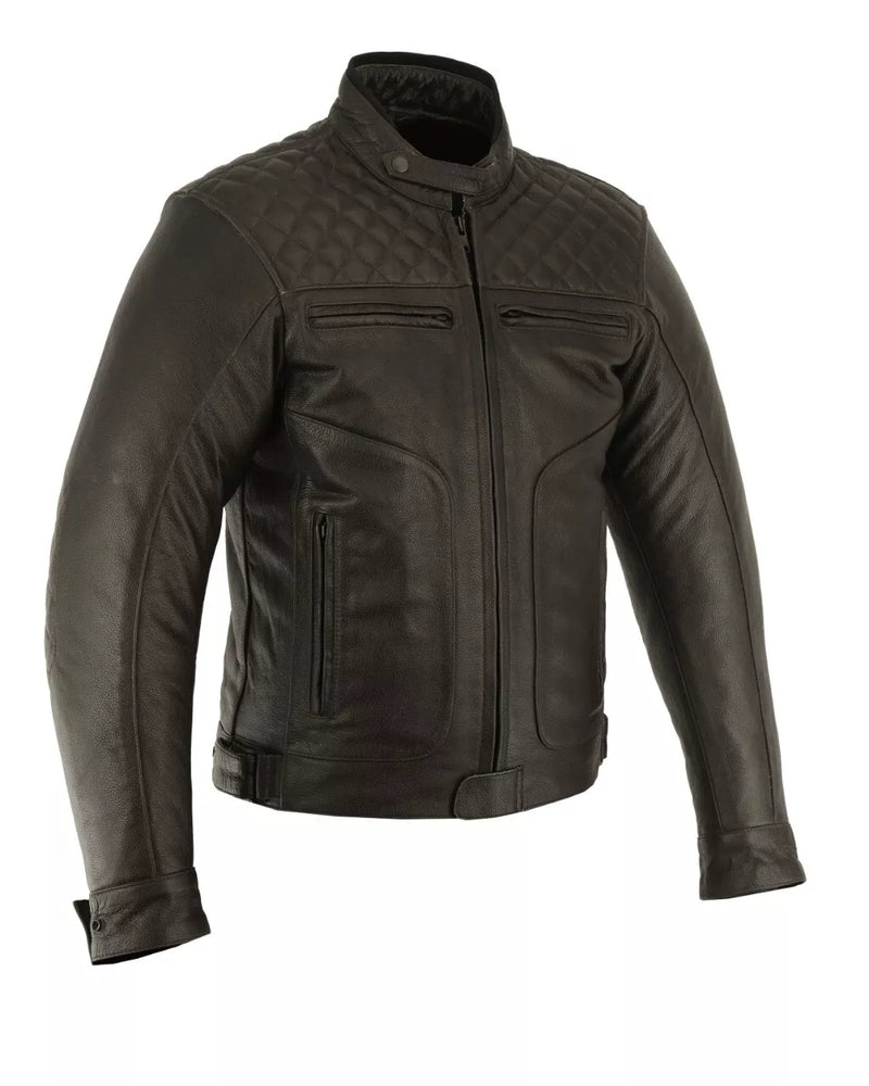 Rksports Gear Mens  Fashion Leather Motorcycle motorbike Jacket with Armour