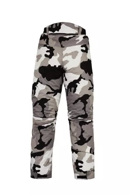 New Army Camouflage Cordura Armoured Waterproof Motorcycle Motorbike Trousers