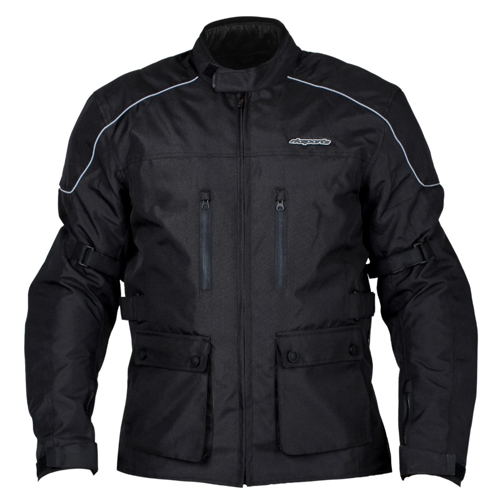 Rksports Atom Motorcycle Motorbike Leather Textile Waterproof Mens Jacket CE