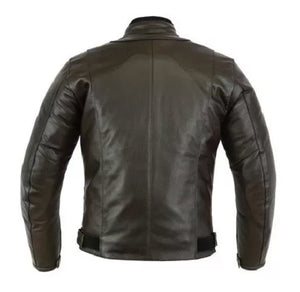 Rksports Mens Speed 4 Brown Leather Motorcycle Armoured  Jacket