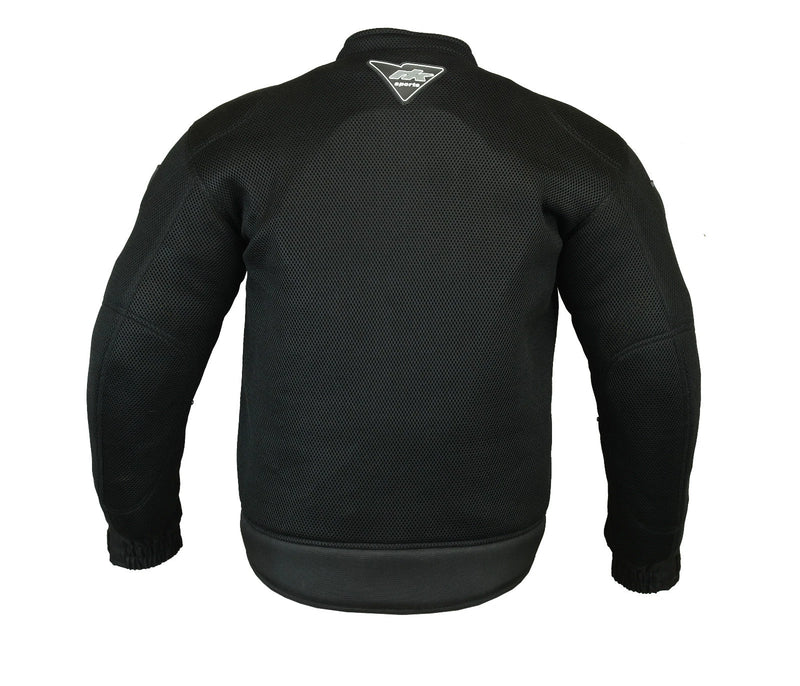 RKSports Mesh Motorcycle Motorbike Jacket Armored Mens Ladies Black RRP £74.99