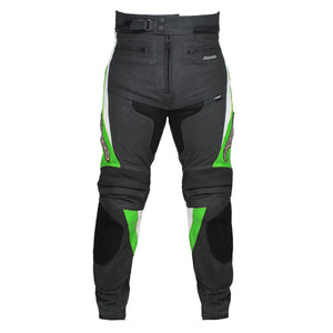 RKsports Green Chief Motorcycle Leather Trouser Before 159.99 Now 79.99