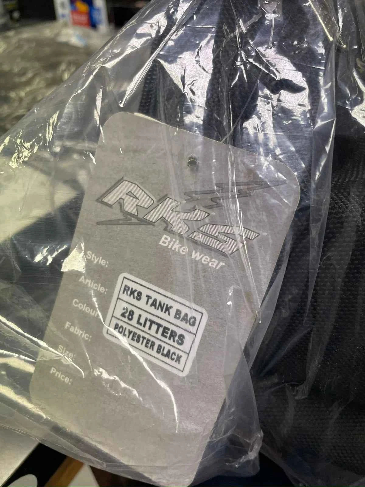 28 liter RK Sports Tank Motorcycle Bags – Polyster Black