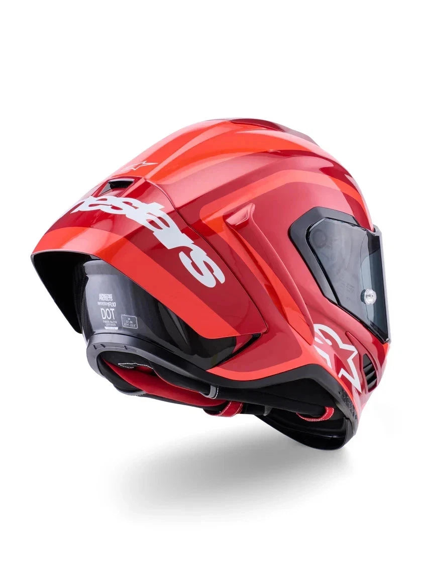 Alpinestars Supertech R10 Arius Red FIM Full Face Race Helmet