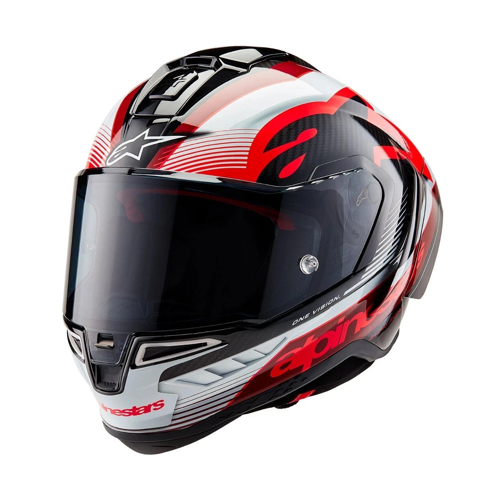 Alpinestars Supertech R10 Team White/Black/Red Full Face Race Helmet