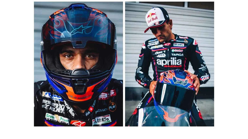 Alpinestars Supertech R10 FLYTE Blue/Purple FIM Full Face Race Helmet - Ltd Edd