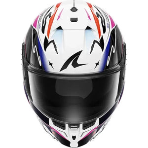 Shark Skwal Cup Speed-Fancy White / Black / Orange Full Face Motorcycle Helmet