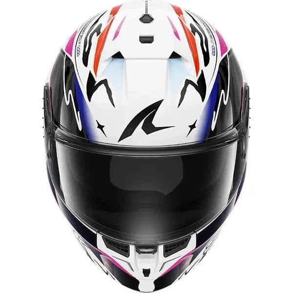 Shark Skwal Cup Speed-Fancy White / Black / Orange Full Face Motorcycle Helmet