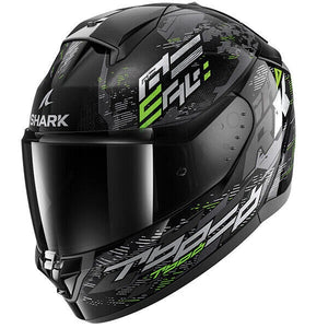 Shark Ridill 2 Molokai Full Face Motorcycle Helmet - Black/Green