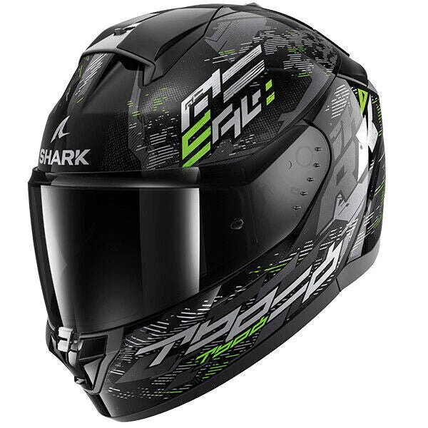 Shark Ridill 2 Molokai Full Face Motorcycle Helmet - Black/Green