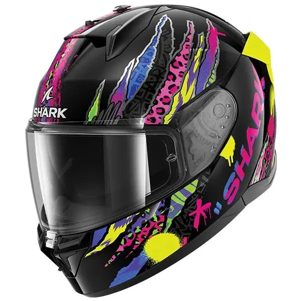 Shark D-Skwal 3 Fawn Black / Purple Motorcycle Full Face Helmet - ECE 22.06