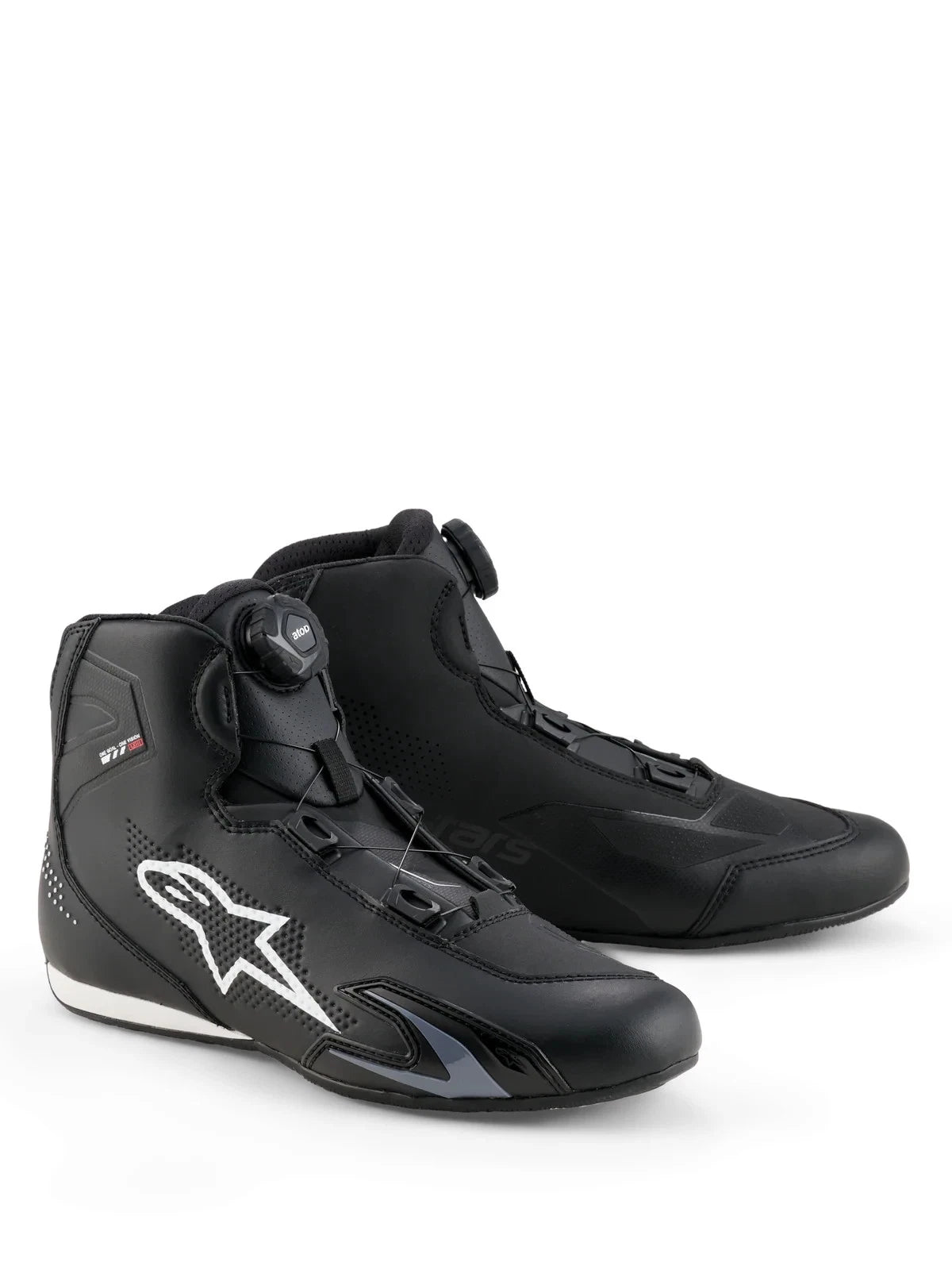 Casual Motorcycle Boots Alpinestars Chrome Celer CE Armoured - Black/White