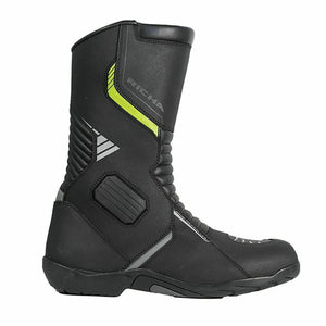 Richa Vortex Waterproof Leather Textile Sport Touring Motorcycle Boots Black