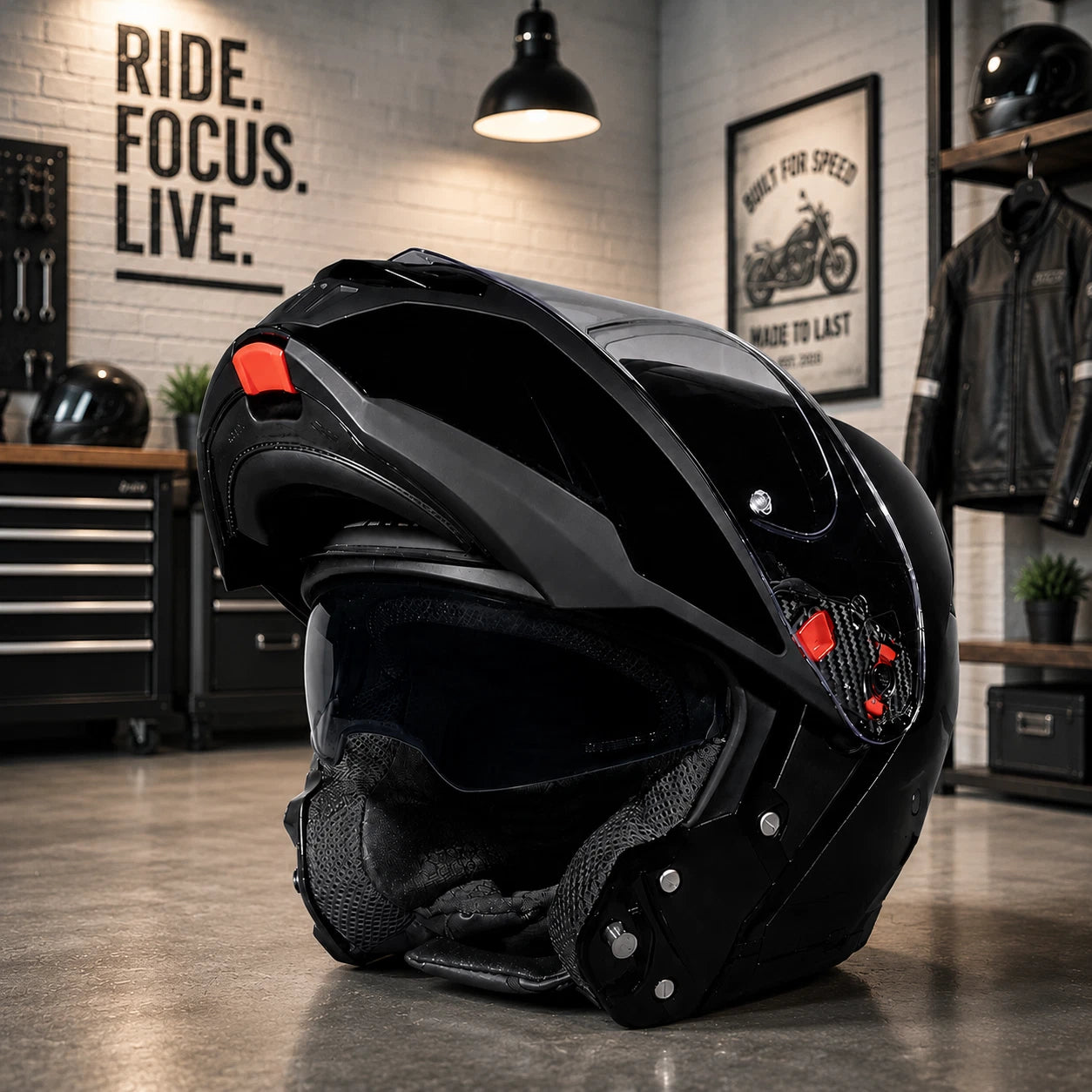 SMK Gullwing Unicolour MA200 Matt Black MOTORCYCLE MOTORBIKE HELMET