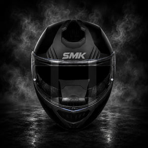 SMK Gullwing Unicolour MA200 Matt Black MOTORCYCLE MOTORBIKE HELMET