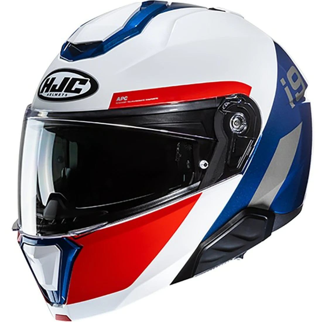 HJC i91 Bina MC21 White / Blue / Red Motorcycle Motorbike Helmet
