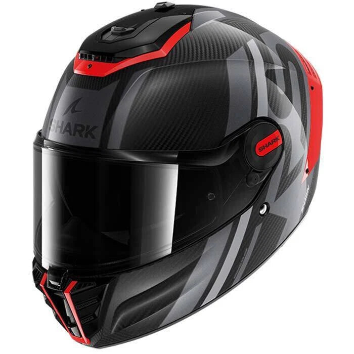 Shark Spartan RS Carbon Shawn Black Red Anth Sport Touring Motorcycle Helmet