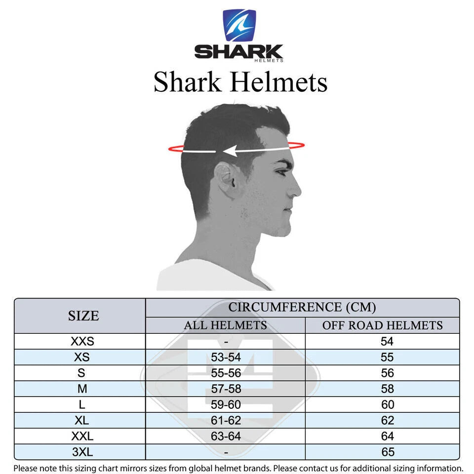 Shark D-Skwal 3 Blank Motorbike Motorcycle Helmet - Gloss White