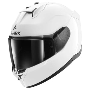 Shark D-Skwal 3 Blank Motorbike Motorcycle Helmet - Gloss White