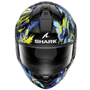 Shark Ridill 2 Full-Face Motorcycle Helmet - Raging Beast Black / Purple /Yellow