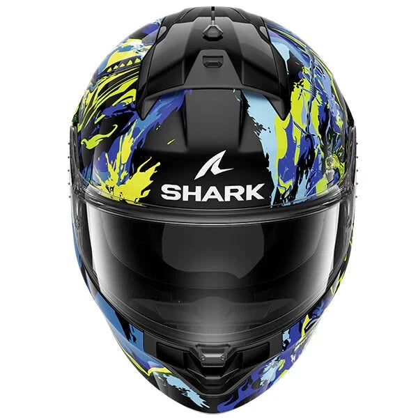Shark Ridill 2 Full-Face Motorcycle Helmet - Raging Beast Black / Purple /Yellow