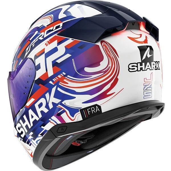 Shark Skwal i3 Motorcycle Helmet - Zarco GP FCE 2023 White / Violet / Blue