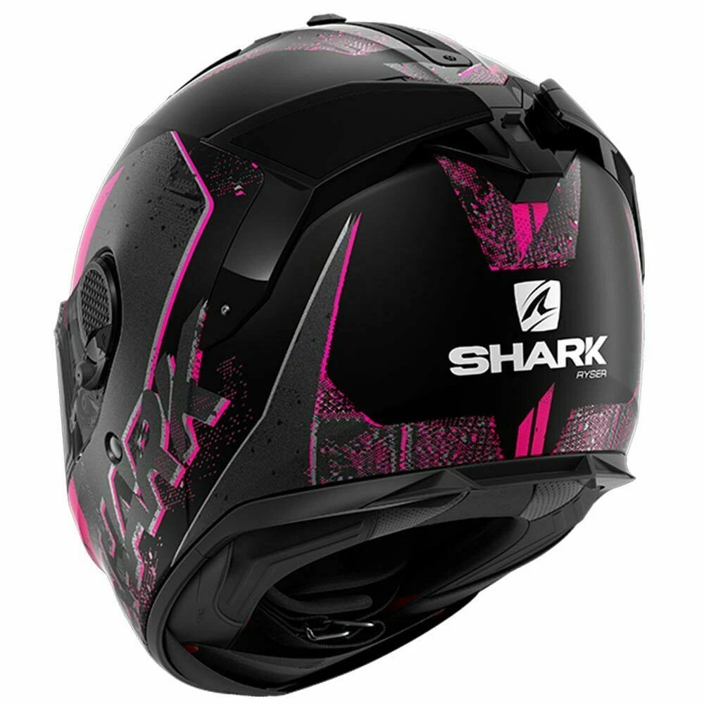 SHARK SPARTAN GT RYSER MATT BLACK ANT VIOLET MOTORCYCLE MOTORBIKE TOURING HELMET