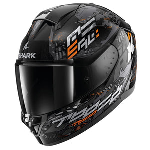 Shark Ridill 2 Molokai Black / Silver / Orange Motorcycle Motorbike Helmet