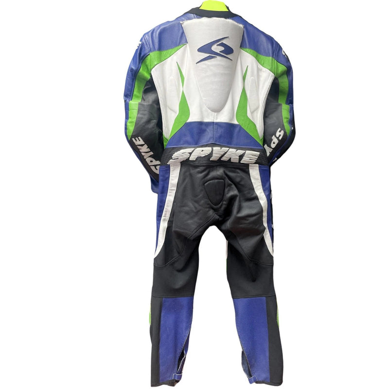 Spyke One piece leather motorbike motorcycle suit