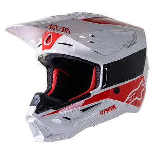 2023 ALPINESTARS S-M5 SM5 HELMET BOND WHITE RED GLOSS NEW MX MOTOCROSS OFF ROAD