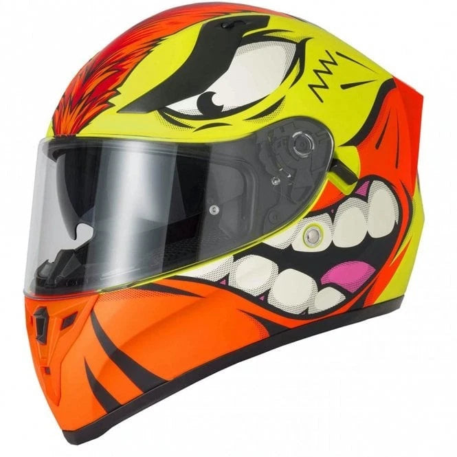 V-Can Motorbike Helmets (ECE 2206) - H128 - Mohawk Yellow