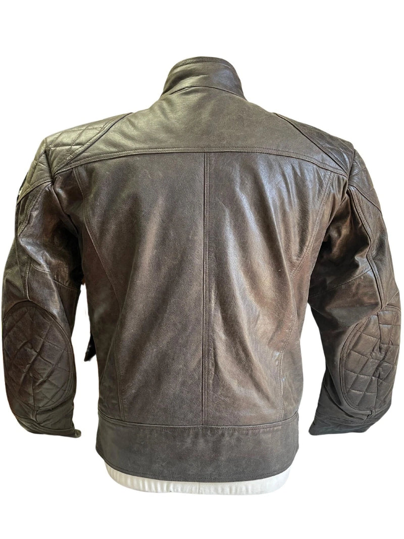 Blouson moto en cuir RK Sports