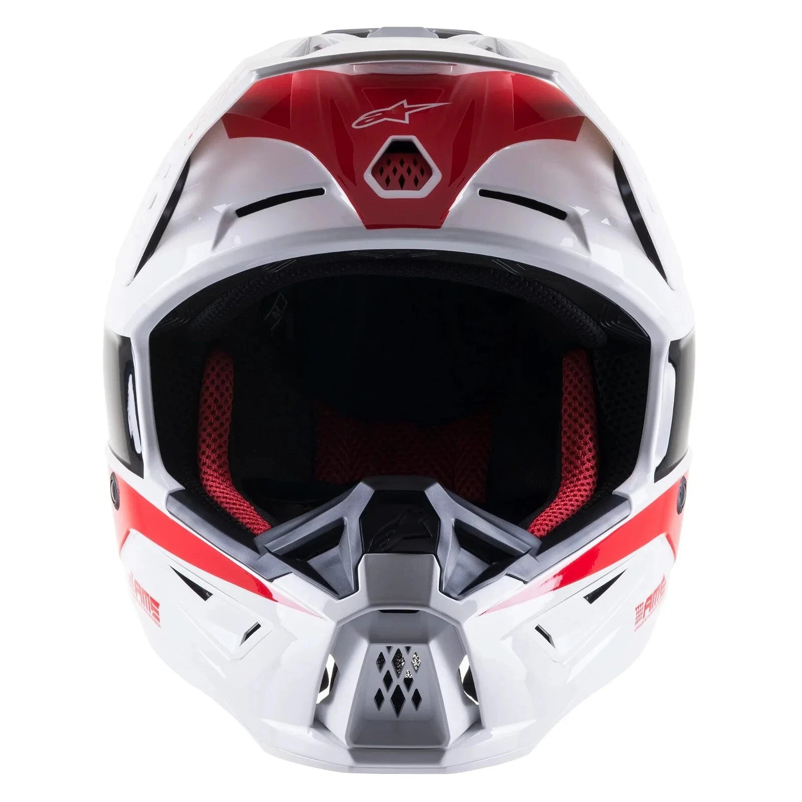 2023 ALPINESTARS S-M5 SM5 HELMET BOND WHITE RED GLOSS NEW MX MOTOCROSS OFF ROAD