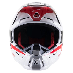 2023 ALPINESTARS S-M5 SM5 HELMET BOND WHITE RED GLOSS NEW MX MOTOCROSS OFF ROAD