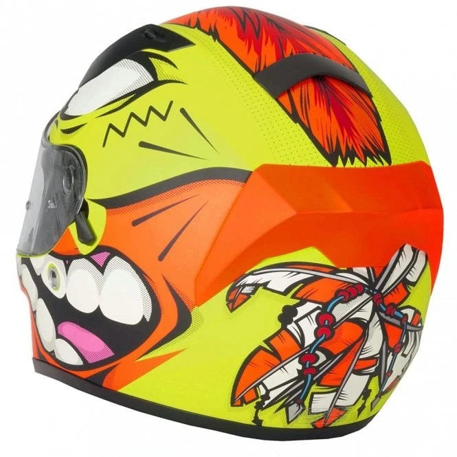 V-Can Motorbike Helmets (ECE 2206) - H128 - Mohawk Yellow