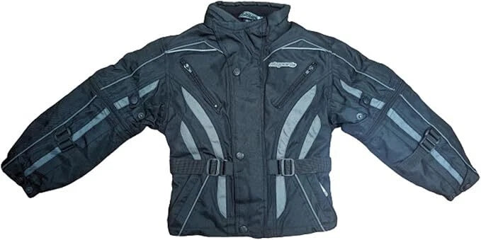 Rksports  supertrack Kids Motorcycle Jacket CE Approved Armour Black Grey Pink