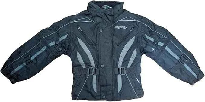 Rksports supertrack Kids Motorcycle Jacket CE Approved Armour Black Grey Pink