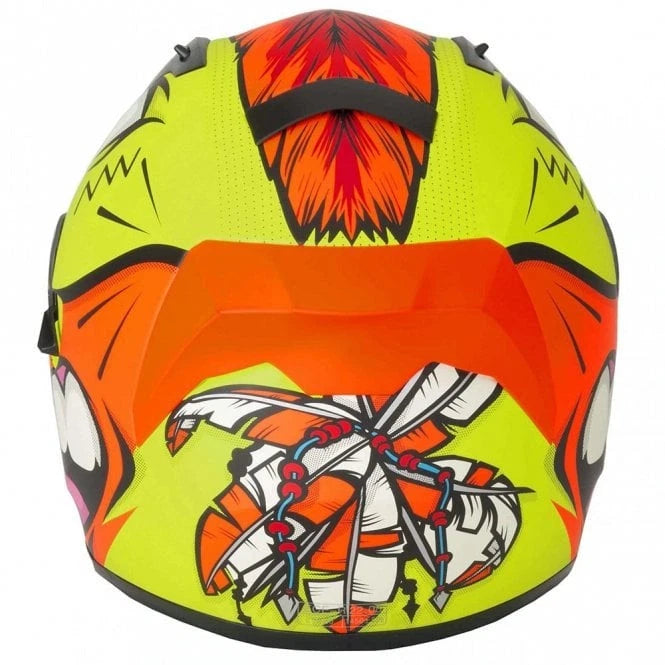 V-Can Motorbike Helmets (ECE 2206) - H128 - Mohawk Yellow