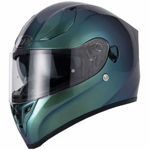 Vcan H128 Full-Face Helmet Motorcycle Gradient Green Blue