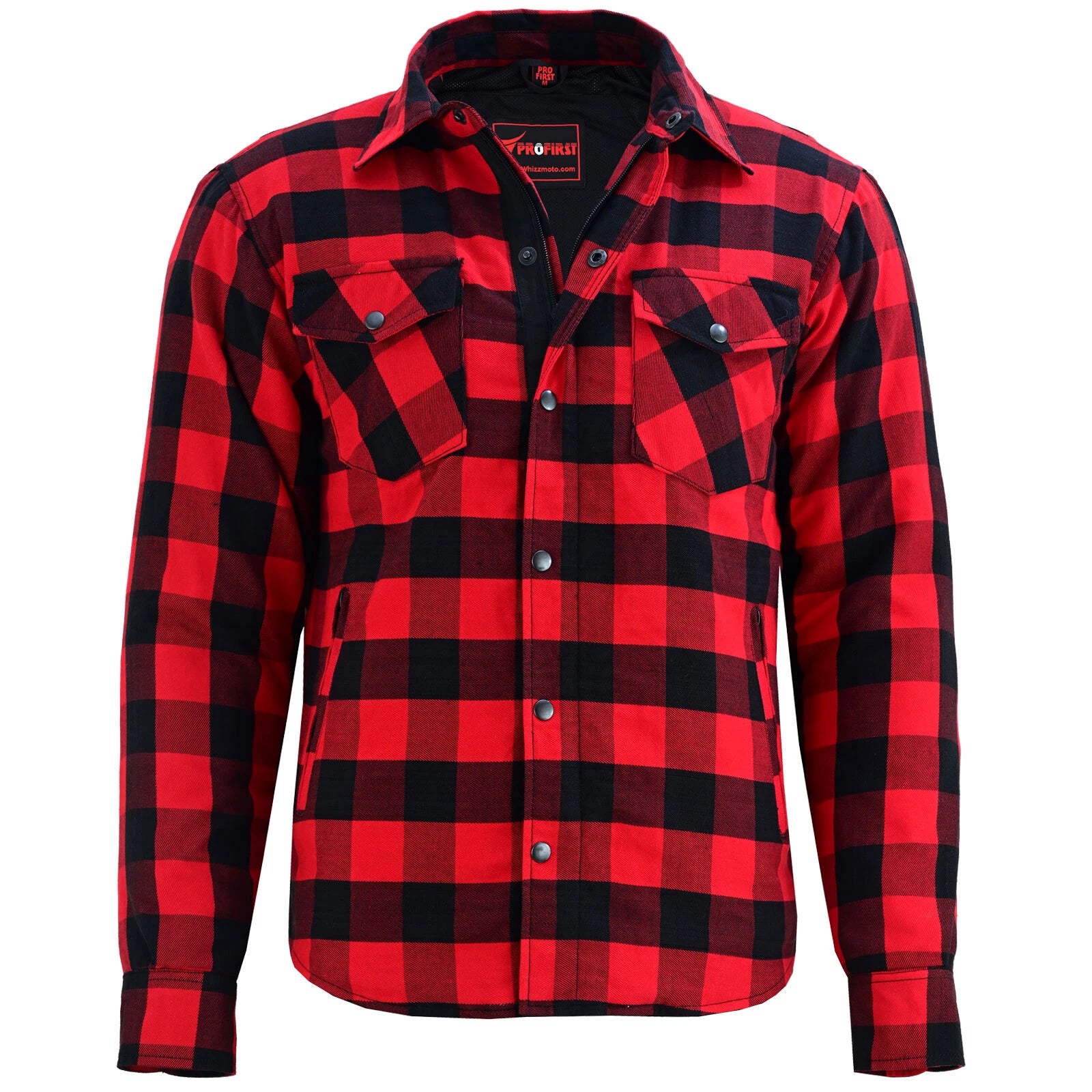 Richa Lumber Motorcycle Motorbike Textile Urban Street Shirt Black Red