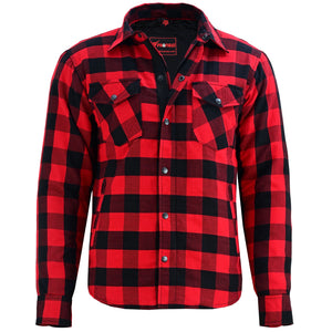 Richa Lumber Motorcycle Motorbike Textile Urban Street Shirt Black Red