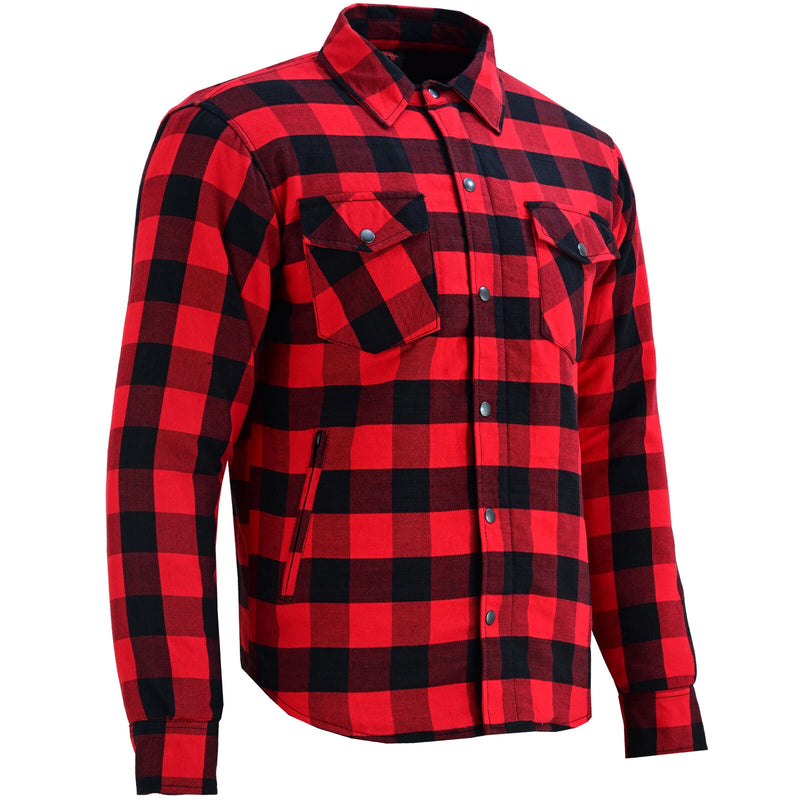 Richa Lumber Motorcycle Motorbike Textile Urban Street Shirt Black Red