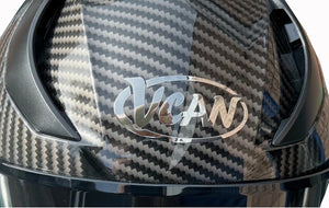 VCAN H128 Full Face Venom Carbon ACU Gold ECE 2206 Motorcycle Motorbike Helmet