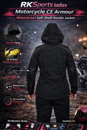 Sweat à capuche moto blindé Proto CE Armour Soft Shell