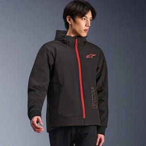 Alpinestars Radium Tech Motorcycle Hoodie Urban Textile Jacket (Black/Red)