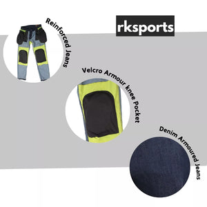 RK Sports Original CE Approved A Rated Motorcycle Denim Men's stretch Jeans – Comfortable