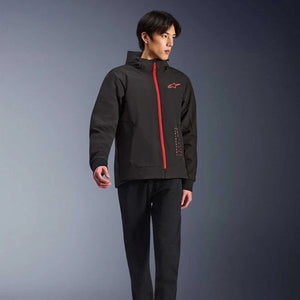Alpinestars Radium Tech Motorcycle Hoodie Urban Textile Jacket (Black/Red)